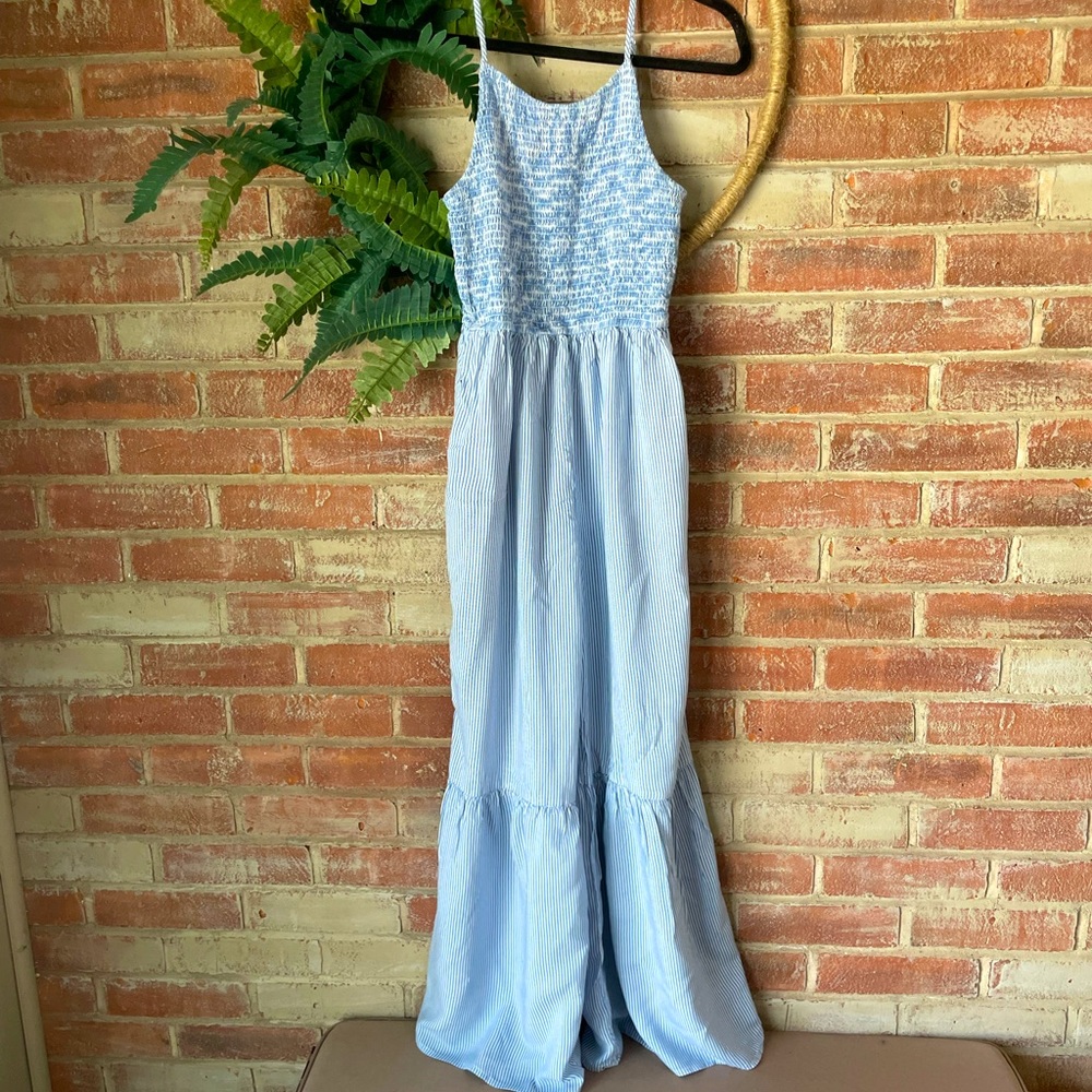 Wide Leg Japna Sleeveless Jumpsuit with adjustable straps.